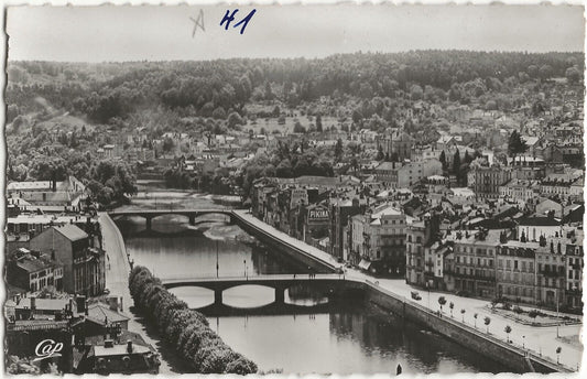 Épinal, La Moselle, France photographie ancienne, noir & blanc, papier 9x14 cm