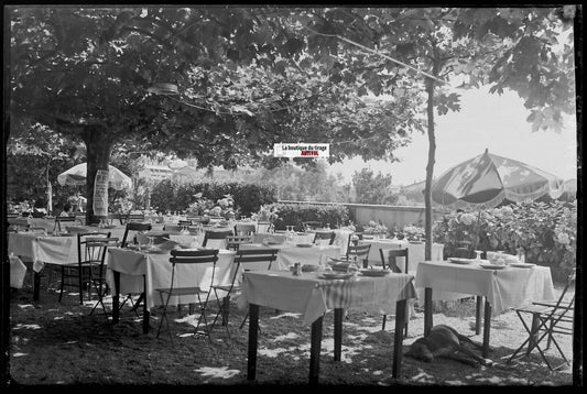 Bidart, hôtel des Pyrénées, Plaque verre photo, négatif noir & blanc 10x15 cm