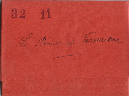 Plaque verre photo ancienne noir et blanc négatif 9x12 cm prieuré de Vernaison