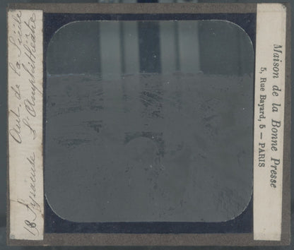 Amphithéâtre de Syracuse, photo plaque verre, noir & blanc, positif 8,5x10 cm