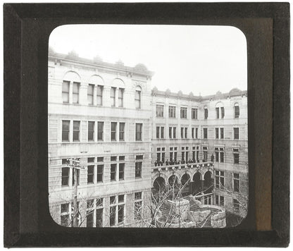 Université Laval, Québec, photo ancienne plaque verre, positif 8,5x10 cm