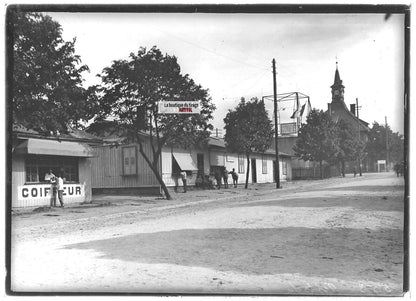 Camp Bitche, soldats, photos plaque de verre, lot de 5 positifs 13x18 cm