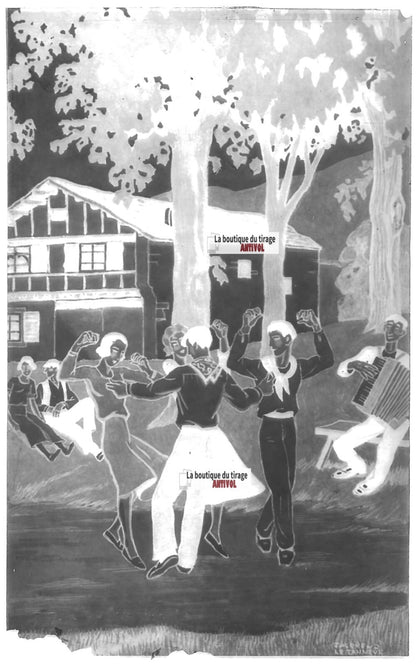 Plaque verre photo négatif noir et blanc 13x18 cm Jacques Le Tanneur 1318651