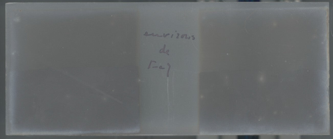 Paysage, Fès, Maroc, Plaque verre stéréo, positif noir & blanc 4,5x10,7 cm