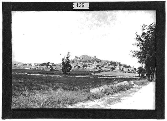 Plaque verre photo ancienne positif noir & blanc 6x9 cm village Cévennes vintage - La Boutique Du Tirage 