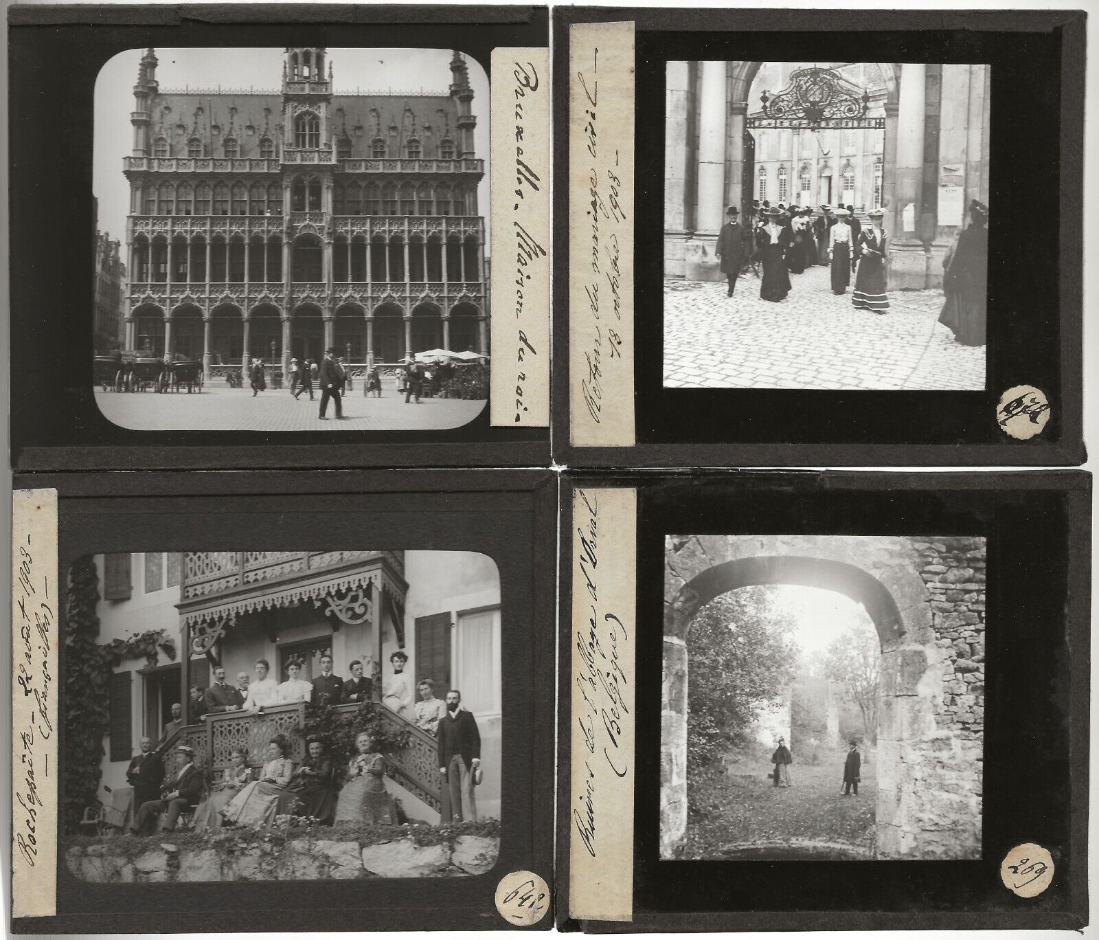 Belgique, Ostende, voyage, photos plaques de verre, lot de 10 positifs 8,5x10 cm