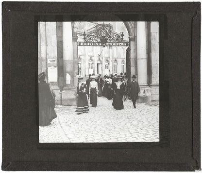 Hôtel de Ville, mariage, Toul, 1903, photo plaque de verre, positif 8,5x10 cm
