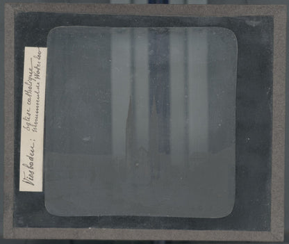 Église Saint-Boniface de Wiesbaden, photo plaque verre, positif 8,5x10 cm