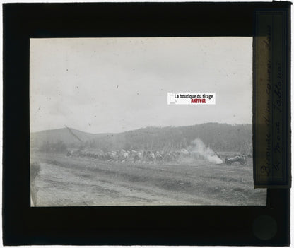 Iablonoï, Russie, peuple, photo plaque verre, noir & blanc, positif 8,5x10 cm