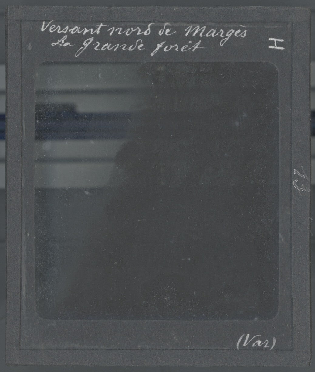 Montagne Grand Margès, Var, photo ancienne plaque de verre, positif 8,5x10 cm