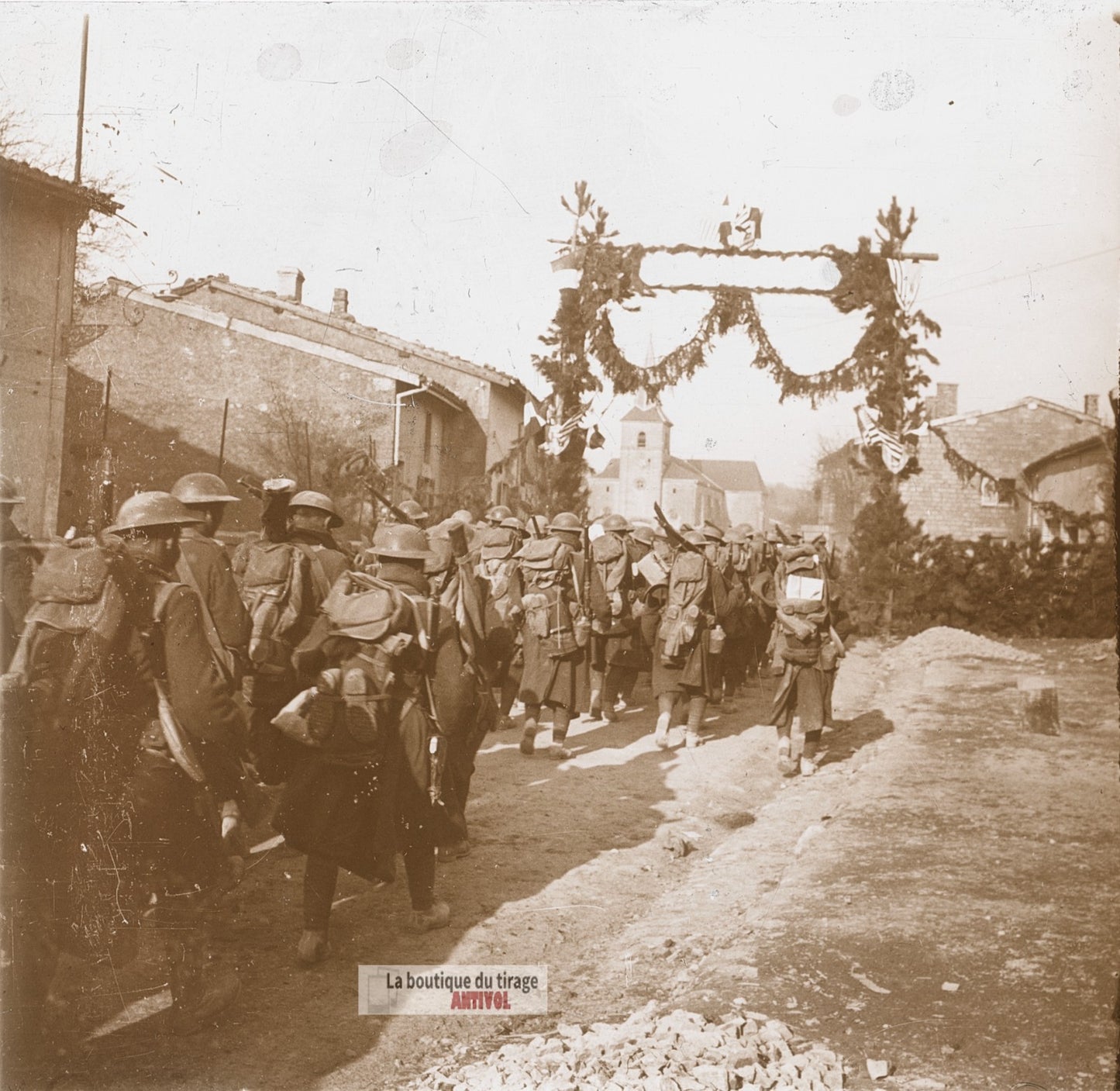 Argonne, infanterie, guerre WW1, plaque verre photo ancienne stéréo 6x13 cm