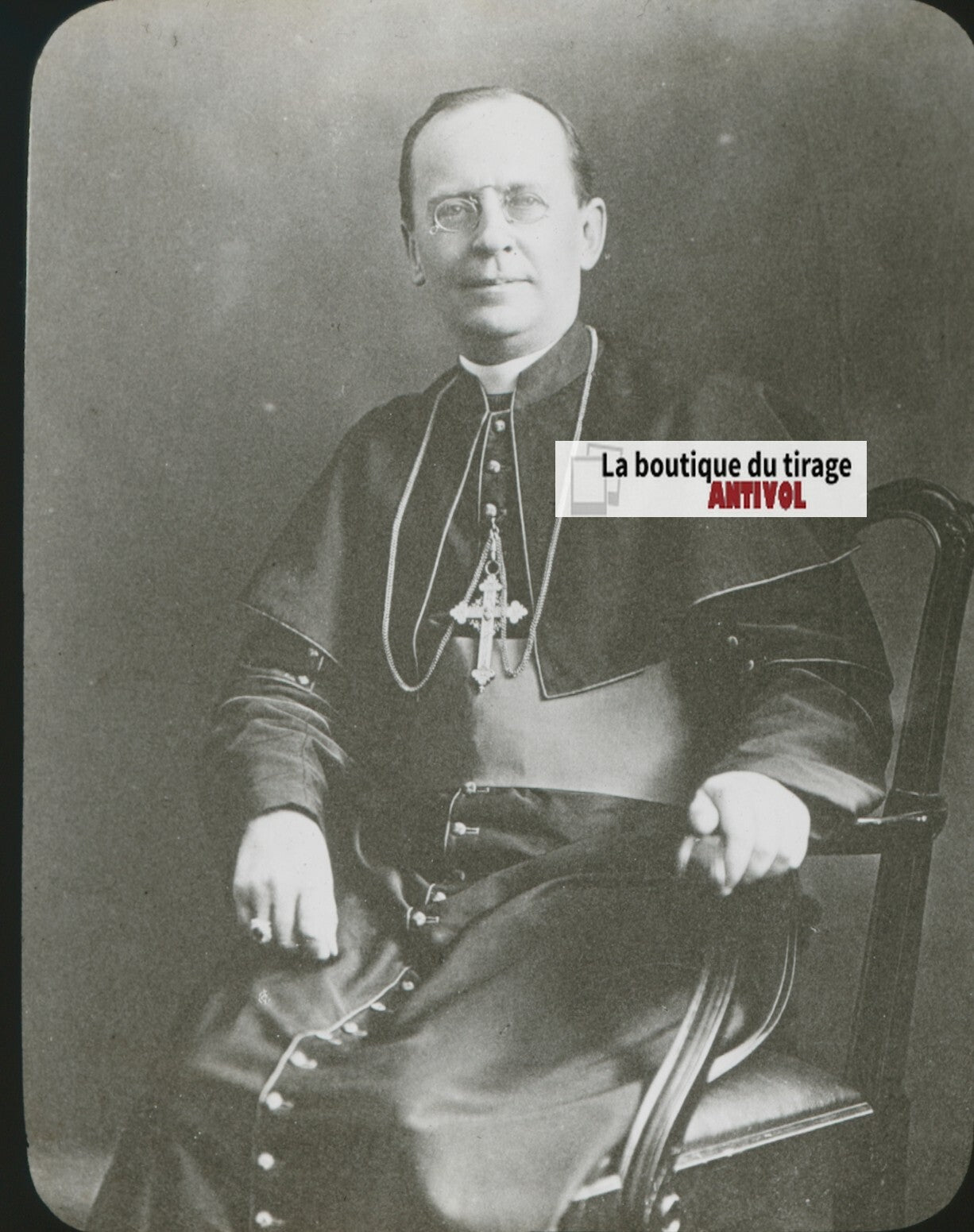 Bruchési, Congrès de Montréal, photo ancienne plaque verre, positif 8,5x10 cm