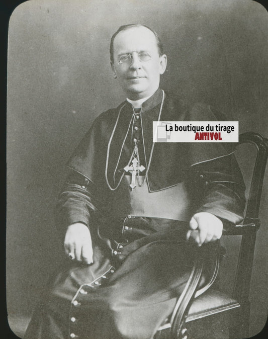 Bruchési, Congrès de Montréal, photo ancienne plaque verre, positif 8,5x10 cm