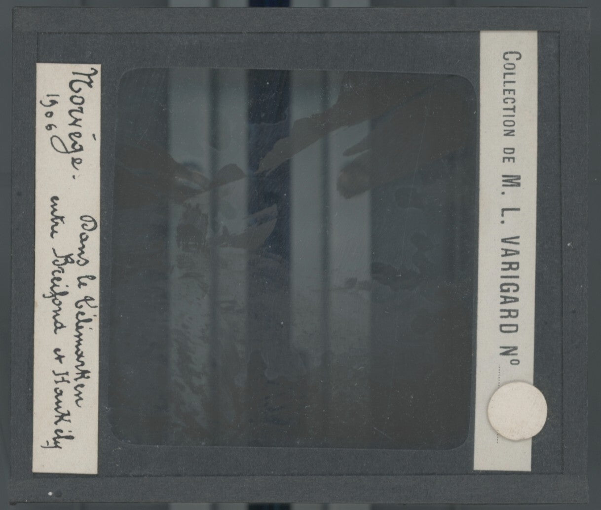 Breifond Haukeli Norvège, photo plaque de verre, noir & blanc, positif 8,5x10 cm