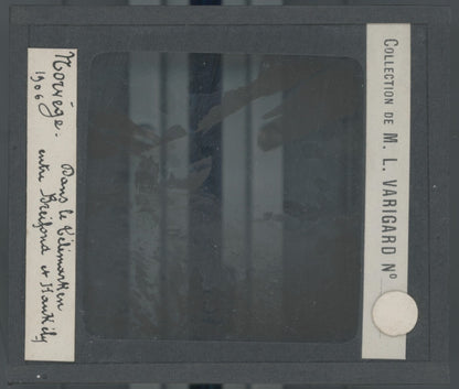 Breifond Haukeli Norvège, photo plaque de verre, noir & blanc, positif 8,5x10 cm