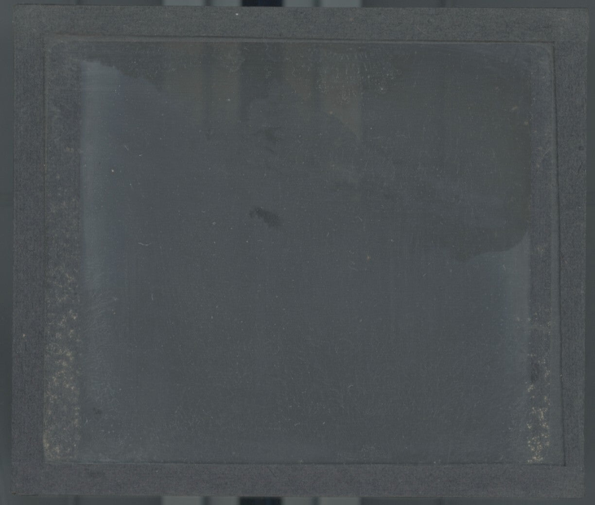 Paysage, montagne, neige, photo plaque verre, noir & blanc, positif 8,5x10 cm