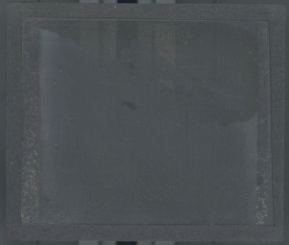 Paysage, montagne, neige, photo plaque verre, noir & blanc, positif 8,5x10 cm