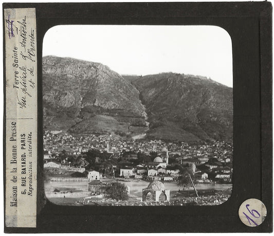 Antioche, Oronte, photo ancienne, plaque de verre, positif 8,5x10 cm