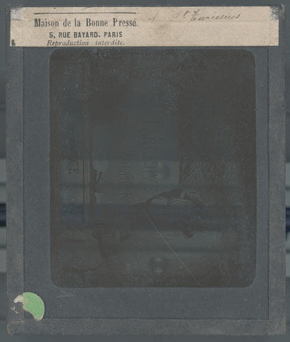 Tarcisius de Rome, Italie, dessin, photo plaque de verre, positif 8,5x10 cm