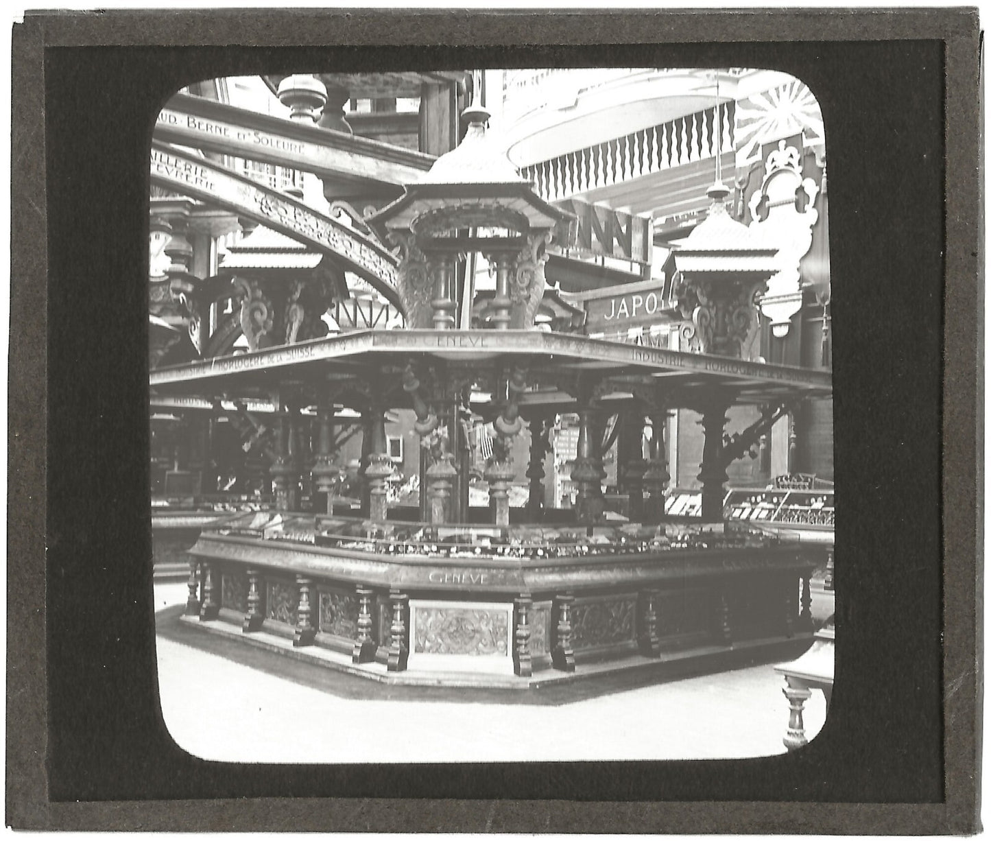 Paris exposition internationale 1900, photo plaque de verre, positif 8,5x10 cm