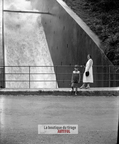 Vélo promenade, Pyrénées, photos vintage plaque verre, lot de 10 négatifs 6x9 cm