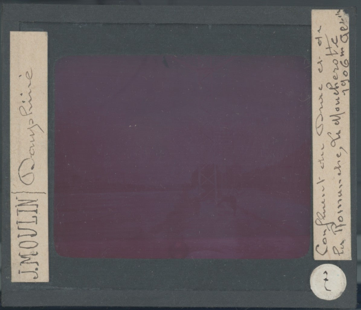 Vallée de la Romanche, photo J. Moulin, plaque verre, couleur, positif 8,5x10 cm