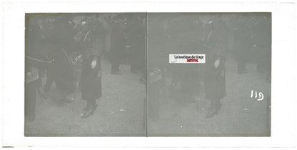 Hippodrome de Longchamp, Paris, stéréoscopie plaque verre, positif 8,5x17 cm