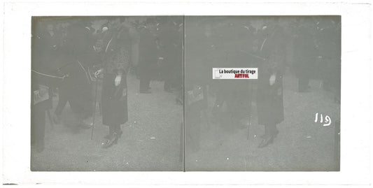 Hippodrome de Longchamp, Paris, stéréoscopie plaque verre, positif 8,5x17 cm