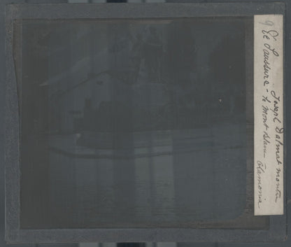 Chamonix, France, photo ancienne plaque verre, noir & blanc, positif 8,5x10 cm