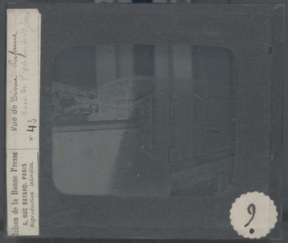 L'atelier de Nazareth St-Joseph, Israël, photo plaque verre, positif 8,5x10 cm