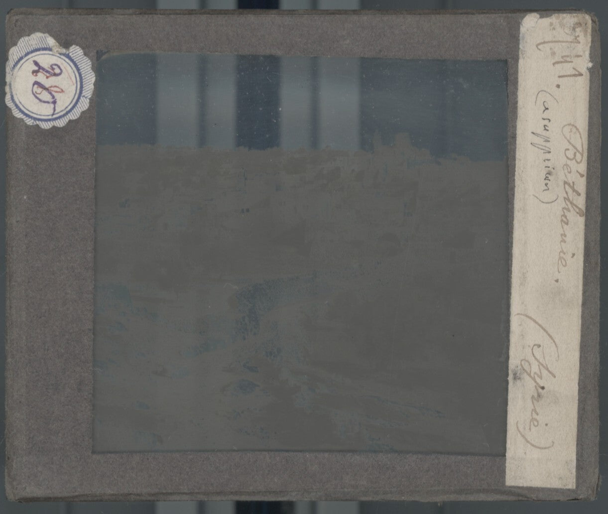 Béthanie, histoire, photo plaque de verre, noir & blanc, positif 8,5x10 cm