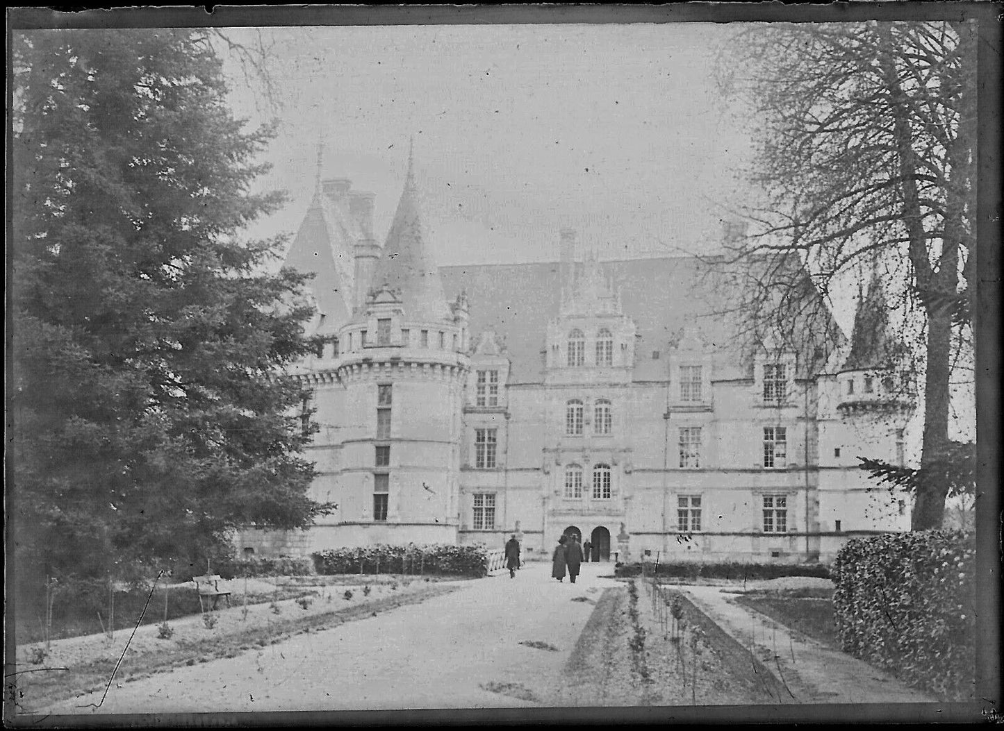 Bailly, France, châteaux, photos plaque de verre, lot de 10 négatifs 6x9 cm