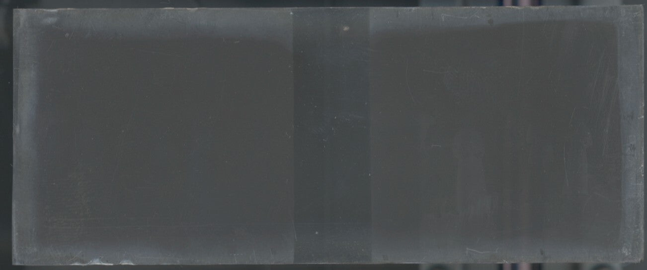 Mer plage, Belgique, Plaque verre stéréoscopie, négatif noir & blanc 4,5x10,7 cm