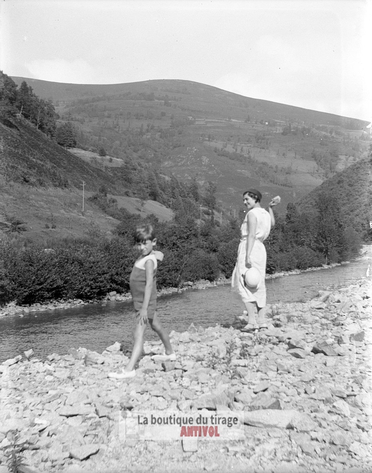 Vélo promenade, Pyrénées, photos vintage plaque verre, lot de 10 négatifs 6x9 cm