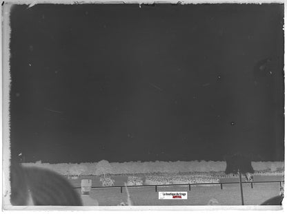 Défilé militaires, Plaque verre photo ancienne, négatif noir & blanc 9x12 cm