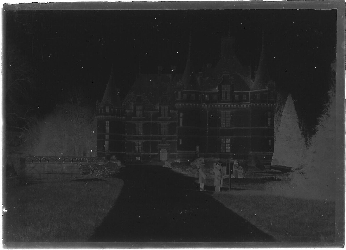 Bailly, France, châteaux, photos plaque de verre, lot de 10 négatifs 6x9 cm