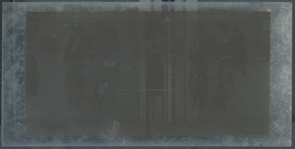 Personnages, Longchamp, Paris, plaque verre stéréoscopique, positif 8,5x17 cm