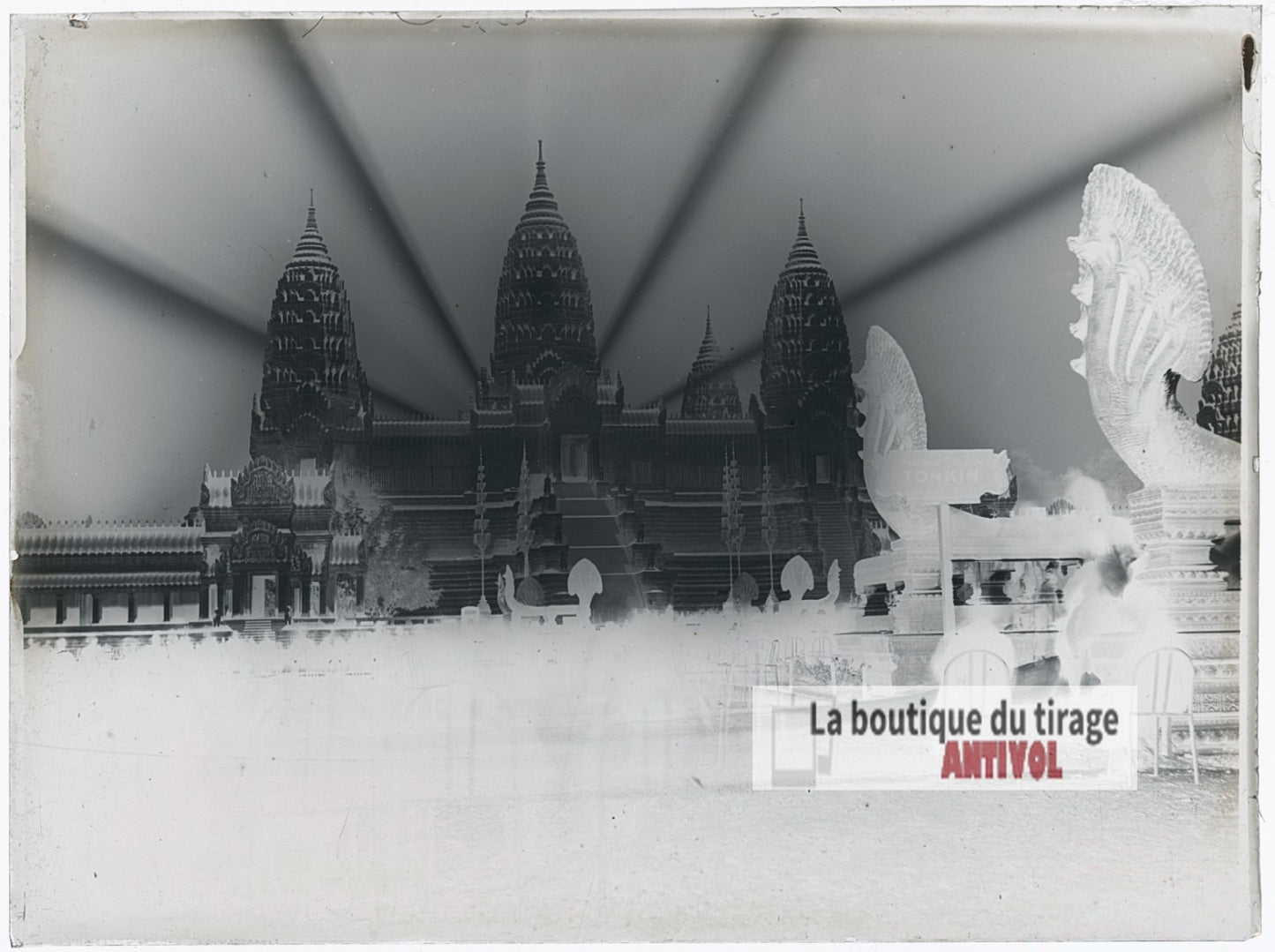 Exposition universelle Paris 1900, plaque verre photo ancienne, négatif 9x12 cm