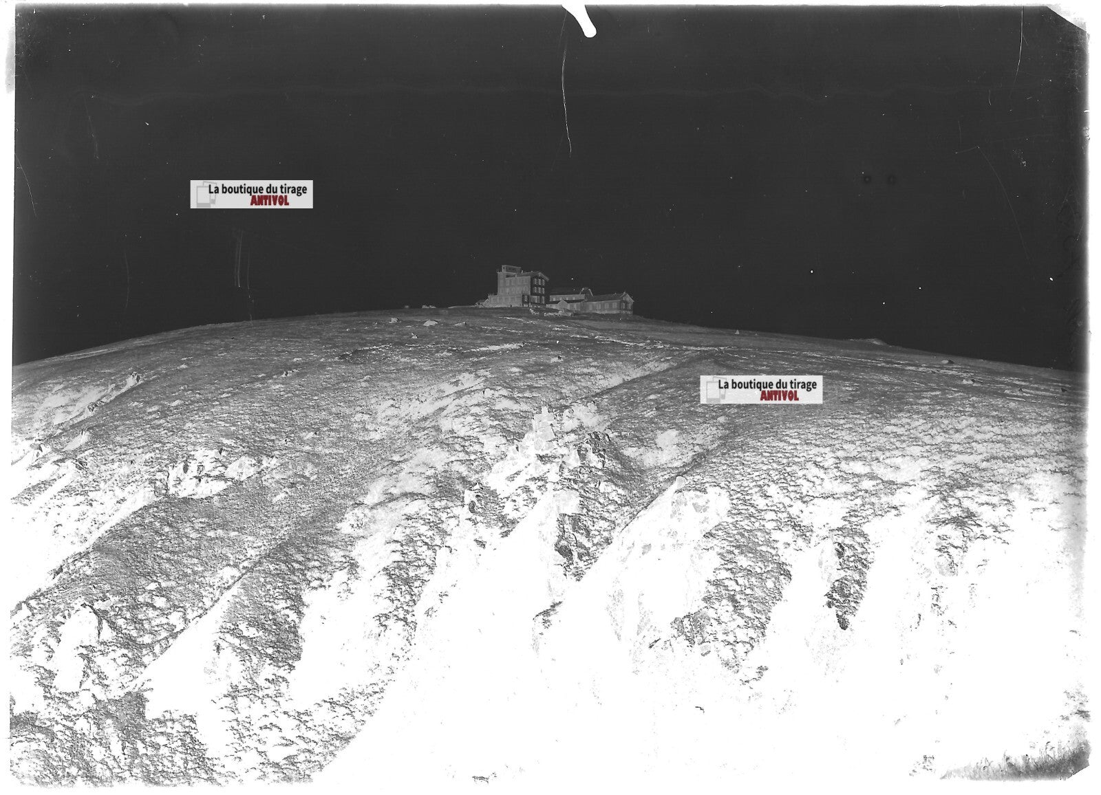 Vosges Hohneck Belvédère, photos plaque de verre, lot de 5 négatifs 13x18 cm