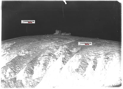 Vosges Hohneck Belvédère, photos plaque de verre, lot de 5 négatifs 13x18 cm