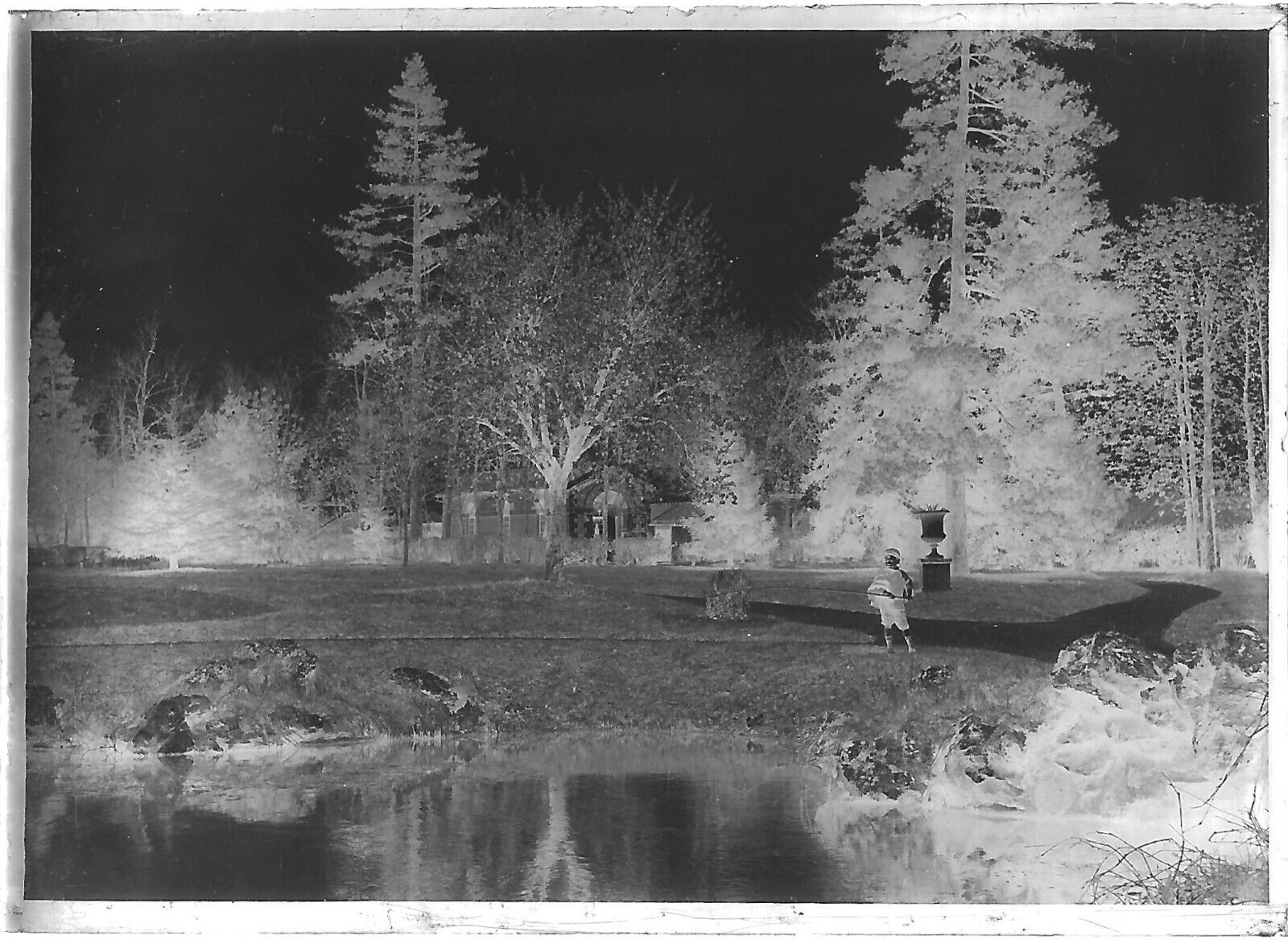 Bailly, Luchon, campagne, photos plaque de verre, lot de 10 négatifs 6x9 cm