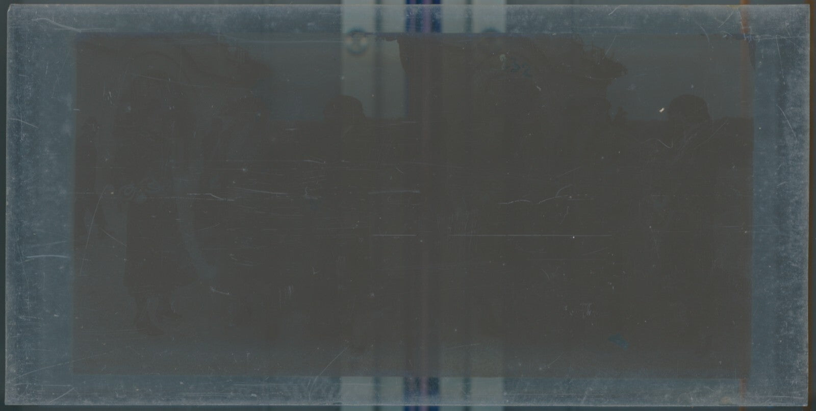 Hippodrome de Longchamp, Paris, stéréoscopie plaque verre, positif 8,5x17 cm