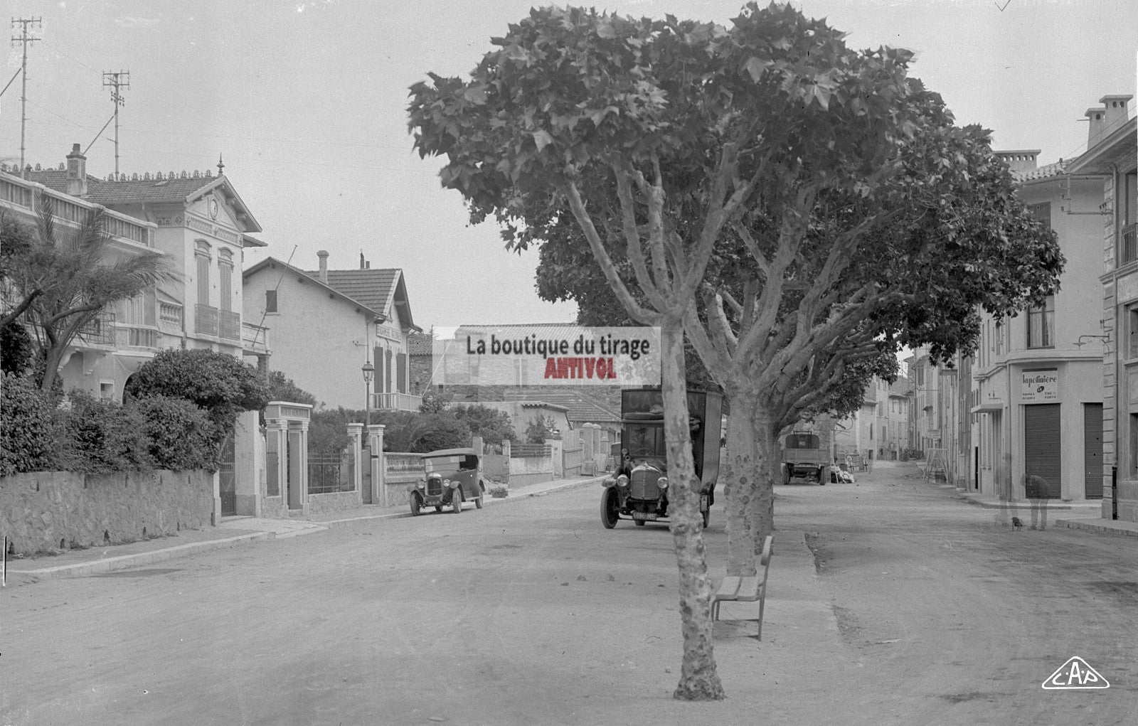 Sainte-Maxime, bateaux, photos plaque de verre, lot de 5 négatifs 9x14 cm