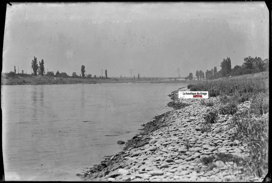 Niffer, Alsace, Kanitzer, Plaque verre photo, négatif noir & blanc 10x15 cm