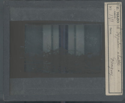 Le Zeppelin, Révigny guerre, photo plaque verre, noir & blanc, positif 8,5x10 cm