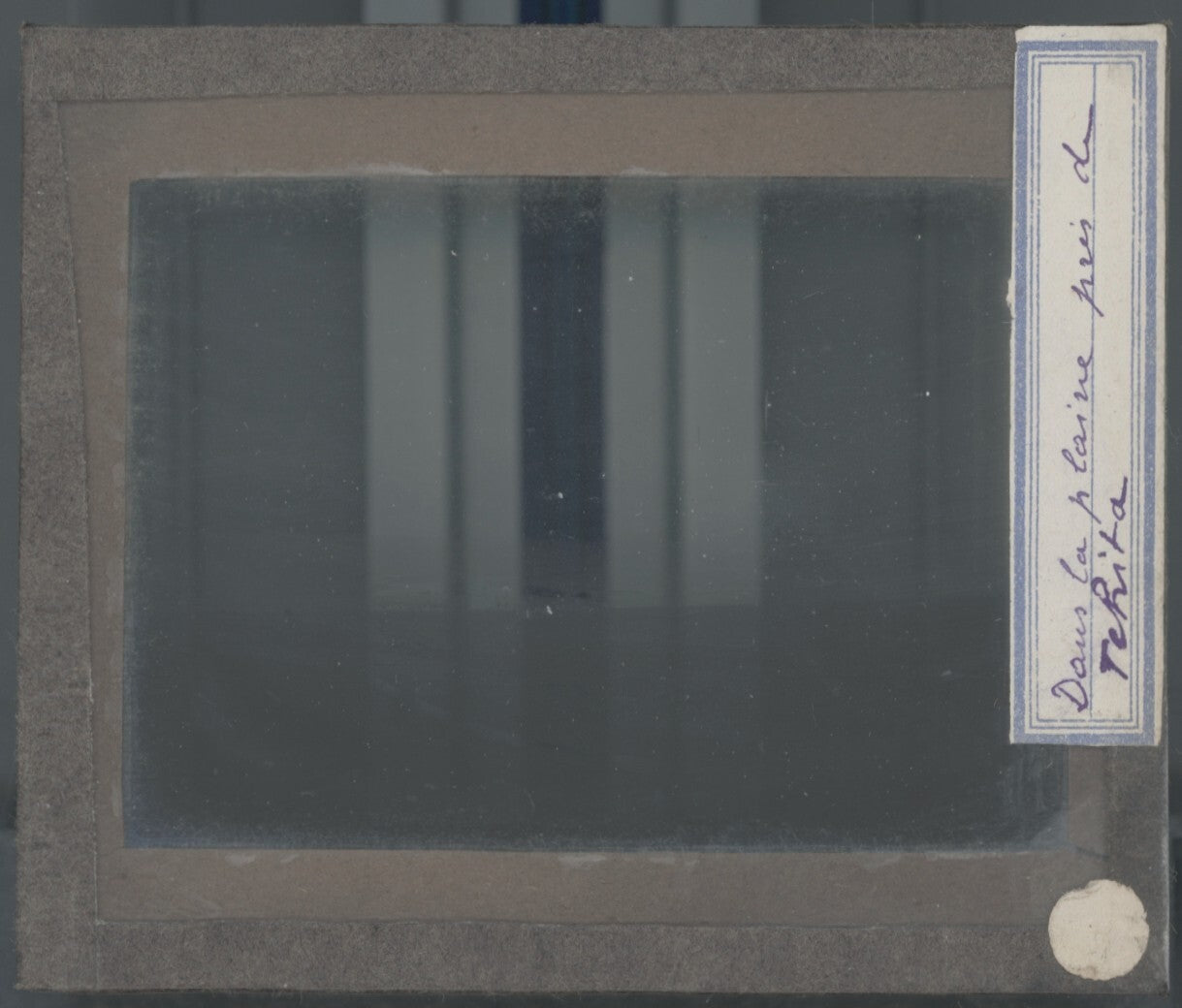 Tekita, Russie, paysage, photo plaque verre, noir & blanc, positif 8,5x10 cm