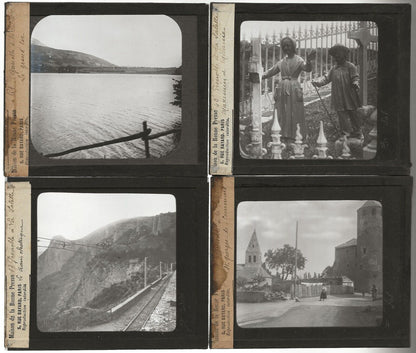 Grenoble, paysage, photos anciennes plaques de verre, lot 10 positifs 8,5x10 cm