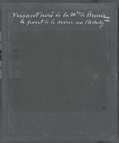 Montagne de Brouis, Artuby, photo ancienne plaque de verre, positif 8,5x10 cm