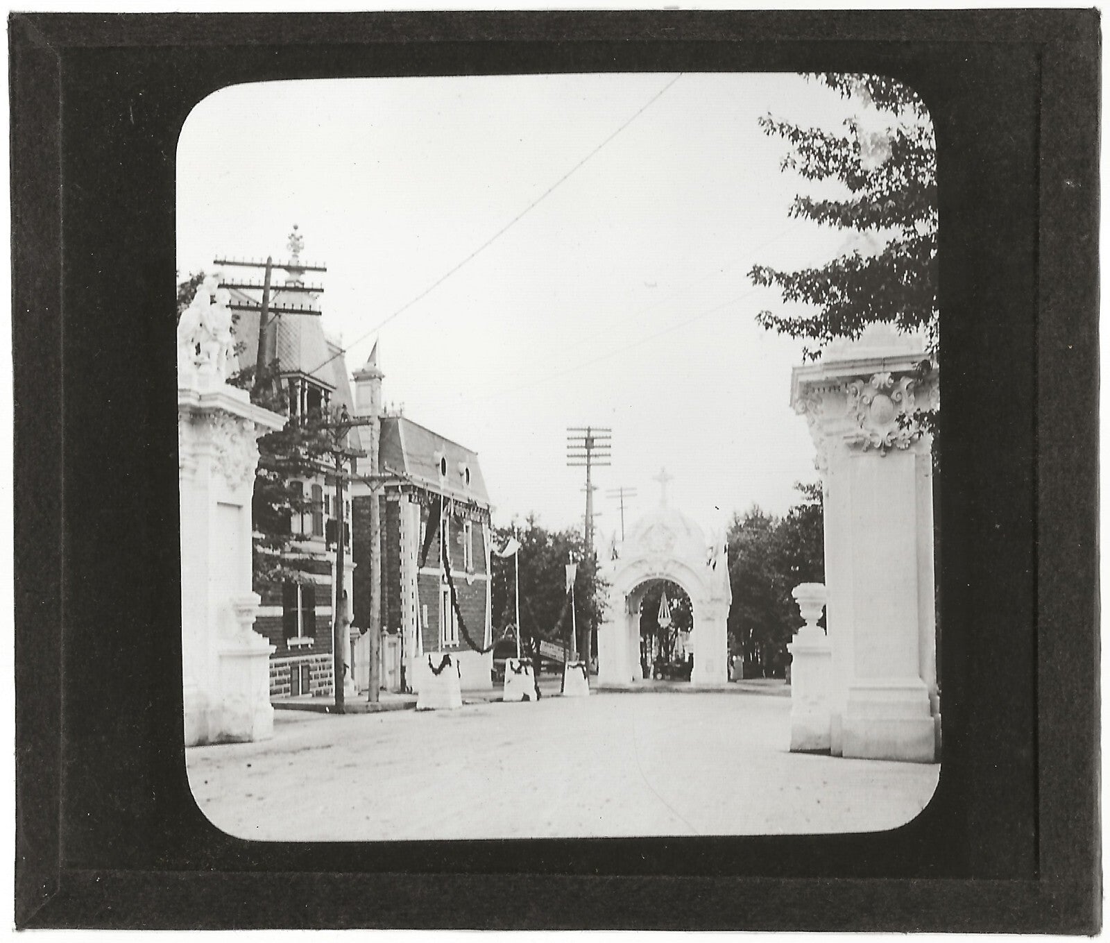 Croix du Sacrifice, Abraham, photo ancienne plaque verre, positif 8,5x10 cm