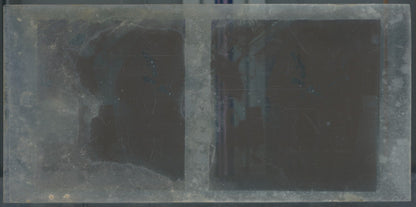 Scène de vie, Longchamp, Paris, plaque verre stéréoscopique, positif 8,5x17 cm